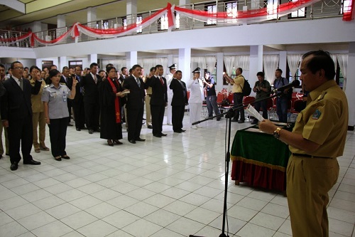 Lomban Lantik 116 Pejabat Eselon II, III, IV